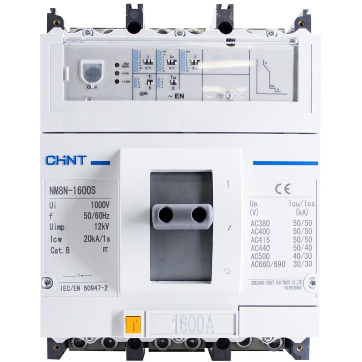 Chint MCCB effektbrytare NM8N-1600S EN 1600A 3P