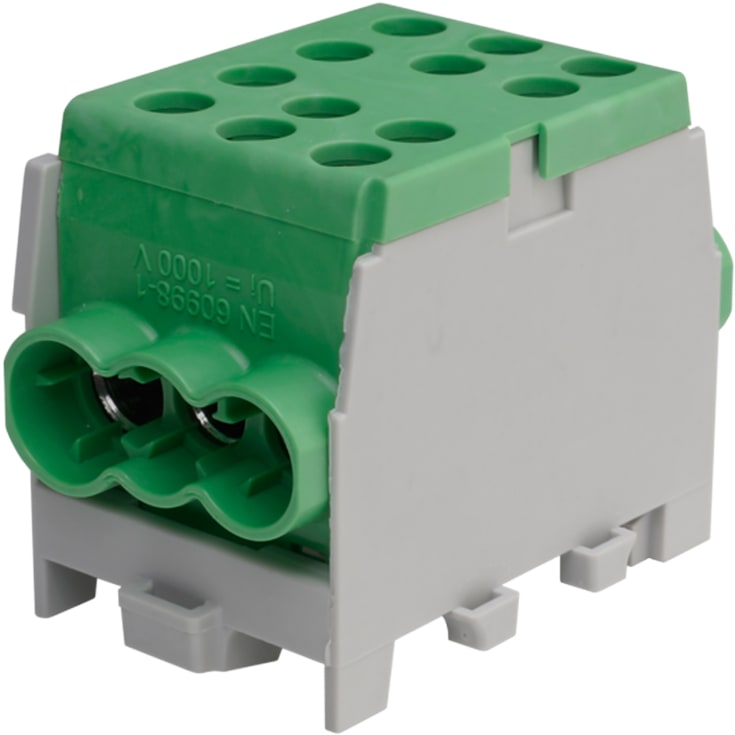 Pollmann fordelerblok 35mm² 1/4 M2 grøn