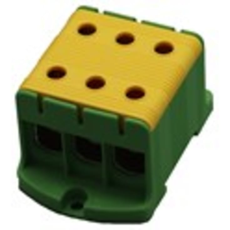Elit Scandinavia Centech trippel klemme, AL/CU 16-95MM², gul, grøn