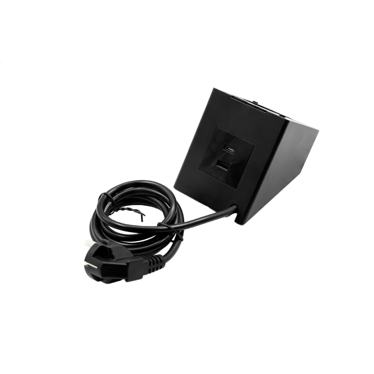 Shelly USB-laddare för väggmontering Svart - USB-laddare