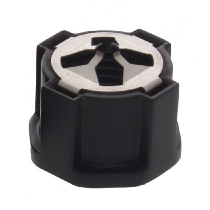 Møtrik MagikNUT M25 Polyamid EMC fjederinds i rustfrit stål sort