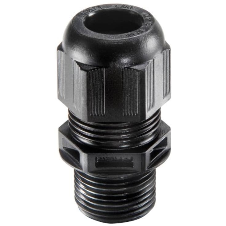 10 stk Forskruning M63 Polyamid IP68, Ø34-48mm, gevind: 18mm, sort