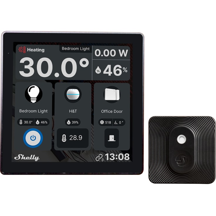 Shelly vægdisplay, Bluetooth & Wi-Fi