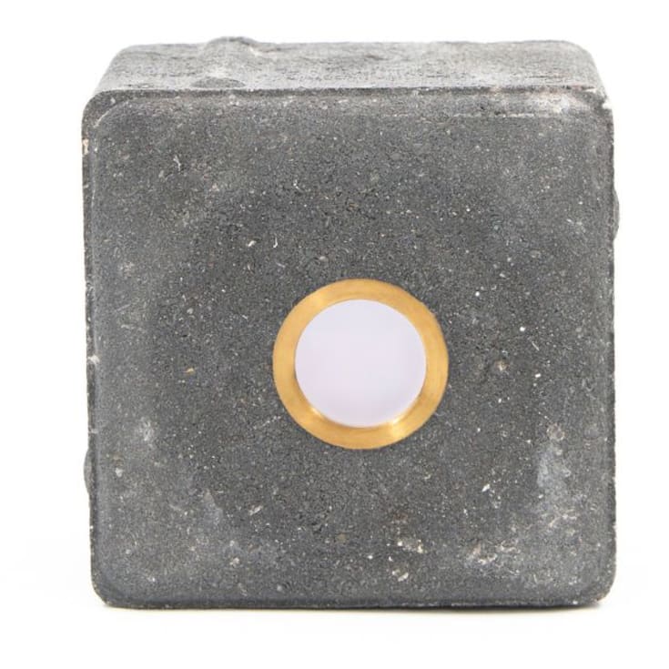 Betongplatta Cosmos mässing - 10x10x6 cm svart