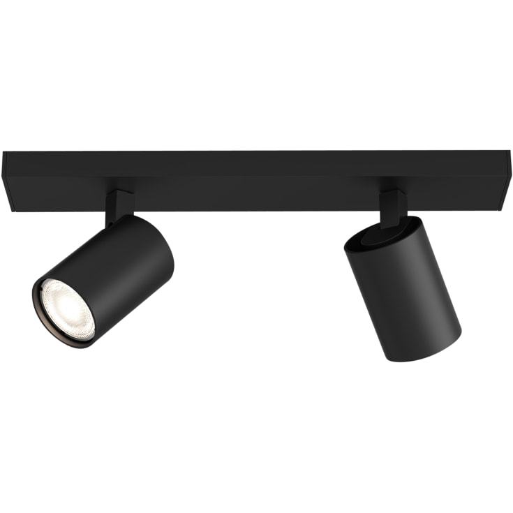 Astro Ascoli Twin loft/væg lampe 230V 2 X GU10, mat sort