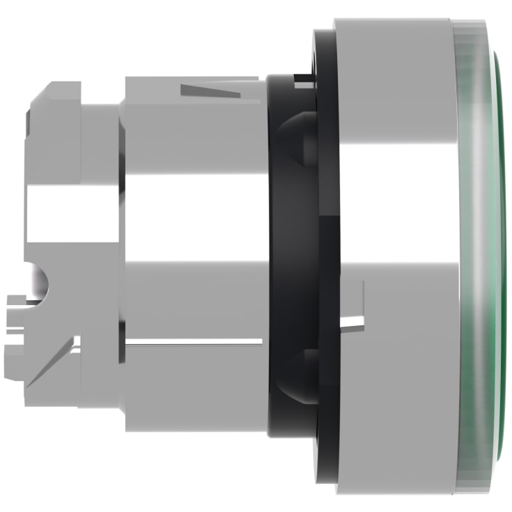 Schneider Harmony ZB4BW333 lampetrykshoved for LED i grøn