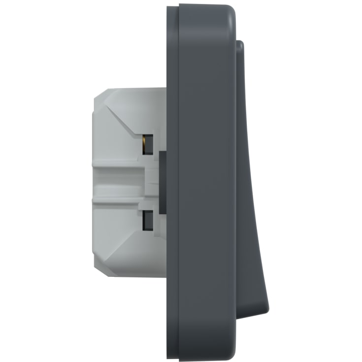 LK Opus 74 afbryder krone i antracit