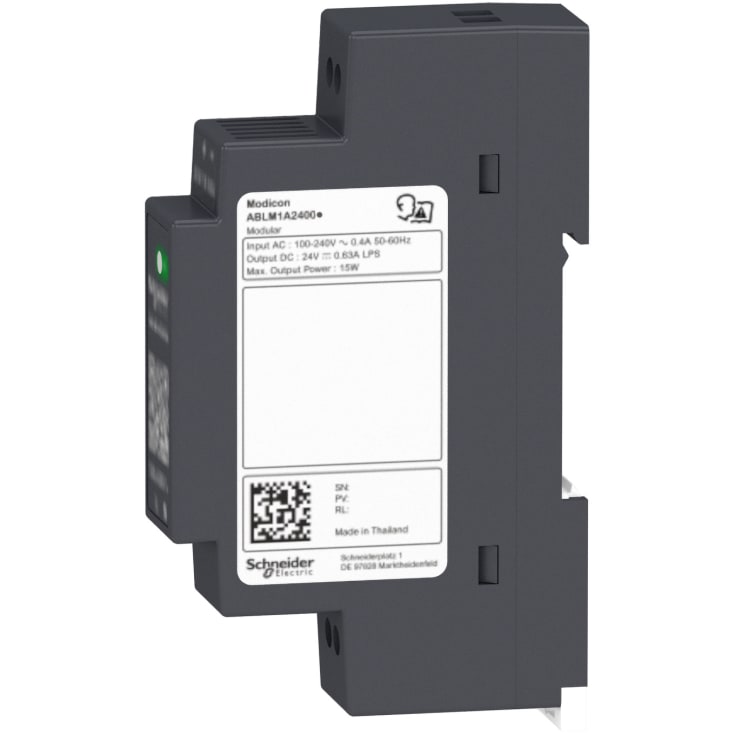 Strømforsyning Switch Mode 24V DC 0,6A modular, ABLM1A24006