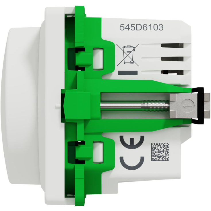 LK Fuga roterande dimmer, 1 modul, vit