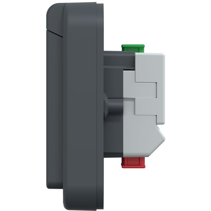 LK Opus 74 stikkontakt med lampe, antracit