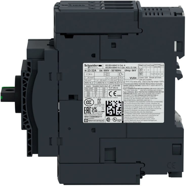Motorværn GV3P25, 17-25A, termisk/magnetisk
