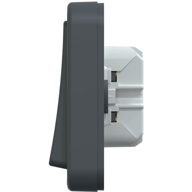 LK Opus 74 afbryder udendørs 2-pol 440V, antracit