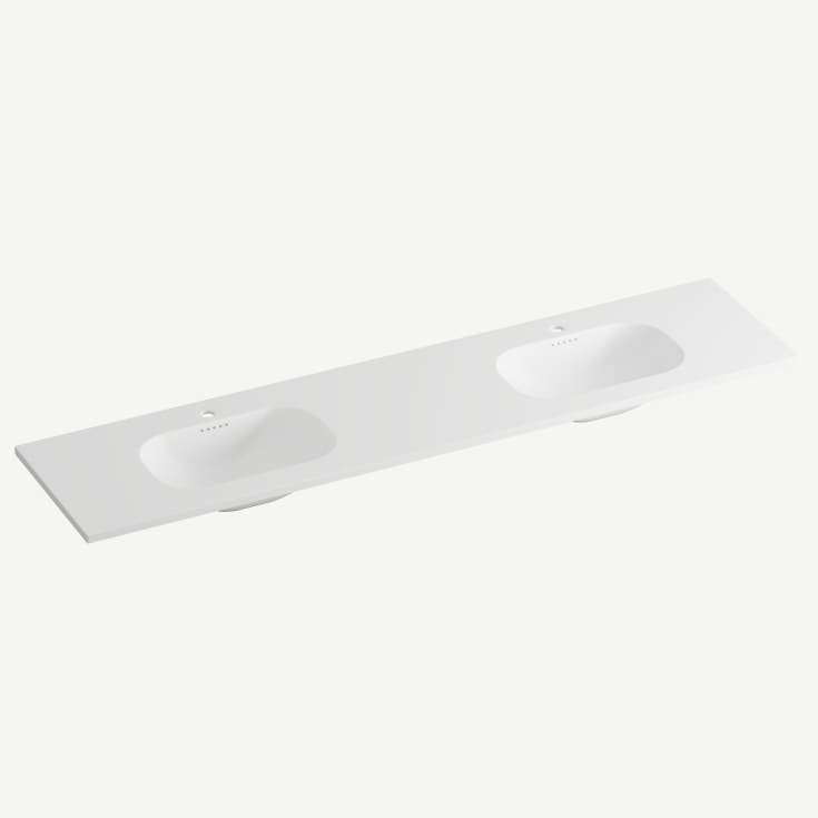 Korsbakken Nice møbelservant, dobbel, 200,5x46,5 cm, hvit matt