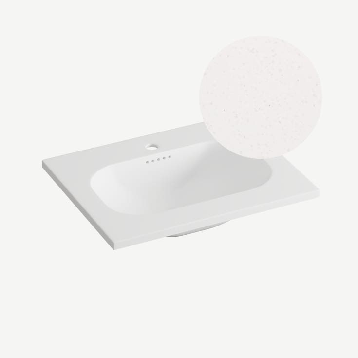 Korsbakken Nice møbelservant, 60,5x46,5 cm, terrazzo beige