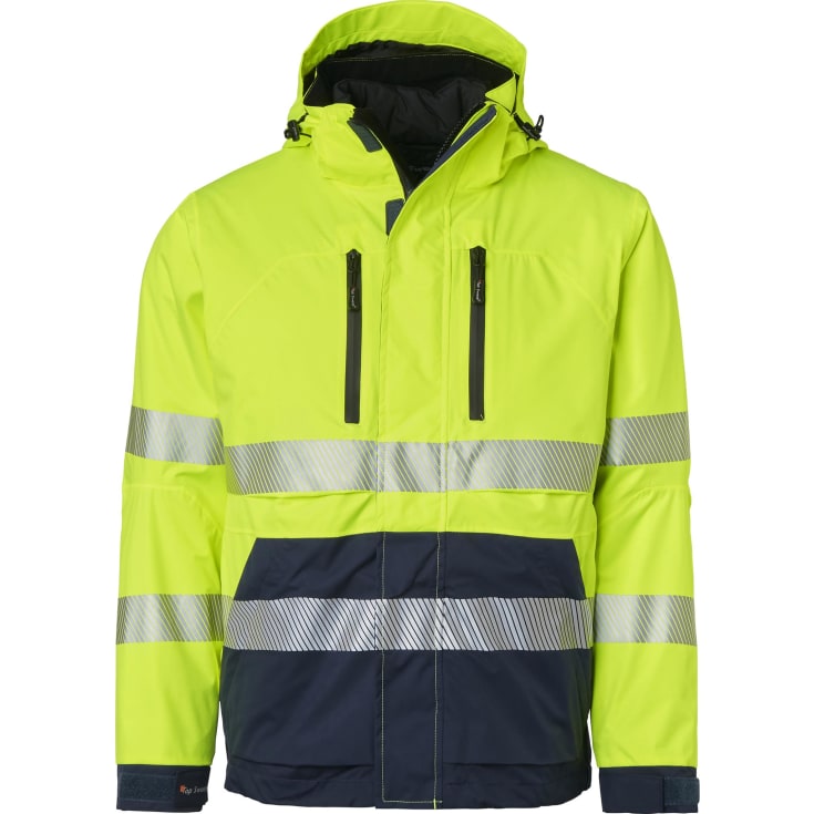 Top Swede 3-i-1 vinterjakke 127, Hi-Vis Gul/Navy, 2XS