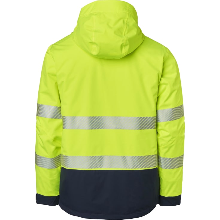 Top Swede 3-i-1 vinterjakke 127, Hi-Vis Gul/Navy, 2XS