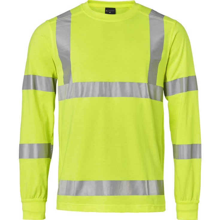 Top Swede langærmet T-shirt 259, Hi-Vis Gul, XL