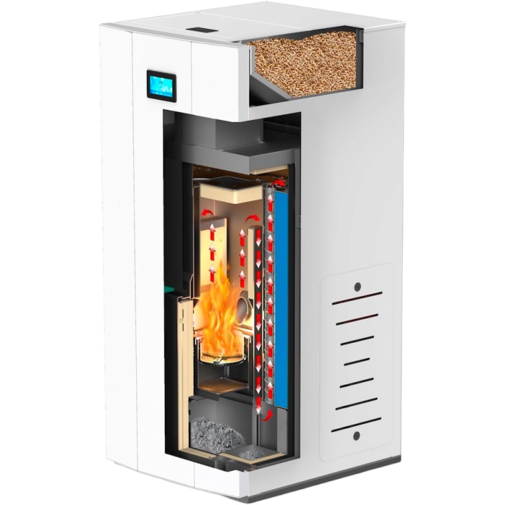 Mareli Systems Ecostar Auto træpillefyr, 24 kW