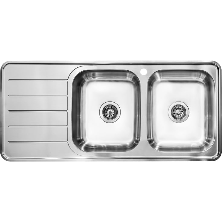 Intra Nivis NIVD112DRF køkkenvask, 112,5x51,5 cm, rustfrit stål