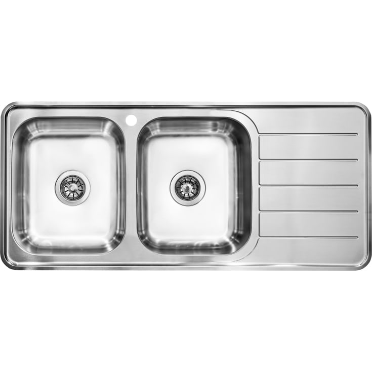 Intra Nivis NIVD112DLF køkkenvask, 112,5x51,5 cm, rustfrit stål