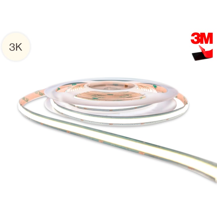 LightMore COB LED-stripe 16W/m 90lm/w 3000K frikutt 10m
