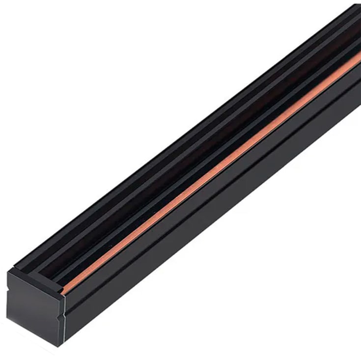 Ecofoss Click 1F lysskinne, sort, 120 cm