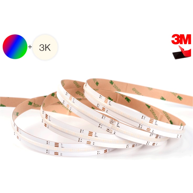 LED COB RGBW 10m 16W/m 12mm 20 cm i 2 ender