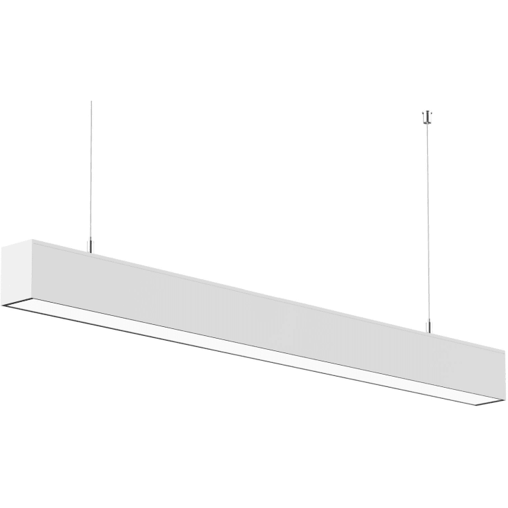 LED SQUARE G4-armatur HVIT 40W DAL 3000+4000K CRI90 120 cm