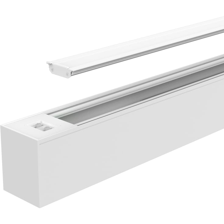 Uppåtriktad belysningsmodul för SQUARE G4 120 cm VIT