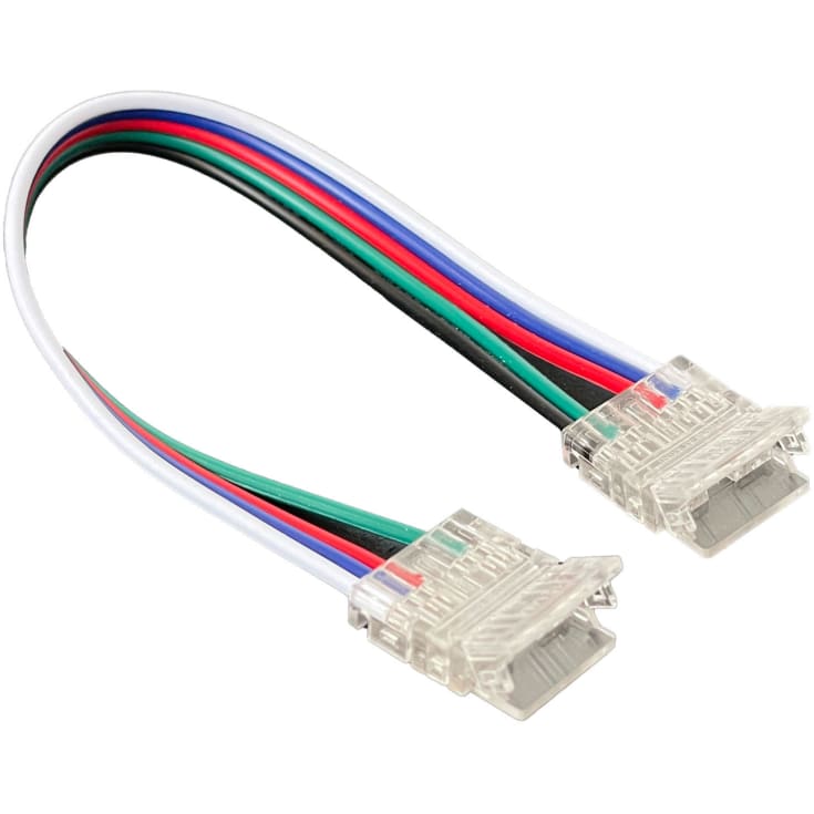 Adapter för LED-remsa Kontakt med kabel 12mm COB RGBW IP20