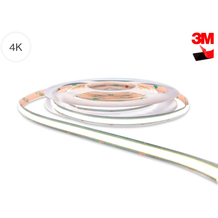 LightMore 5 m COB 4000K 16w/m 10mm 90lm/w ledning 2 ender