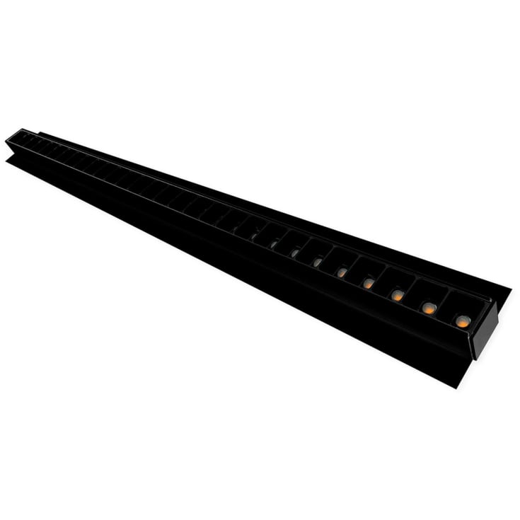 UGR Troldtekt/träbetong 60 cm svart/svart H: 25 mm 3000K