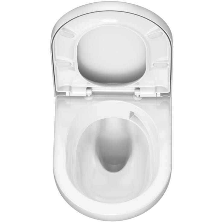 Gustavsberg Graphic væghængt toilet, uden skyllekant, hvid