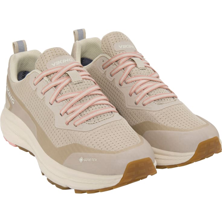 Viking Motion Low GTX W dame sneakers, Linen/light pink, 38
