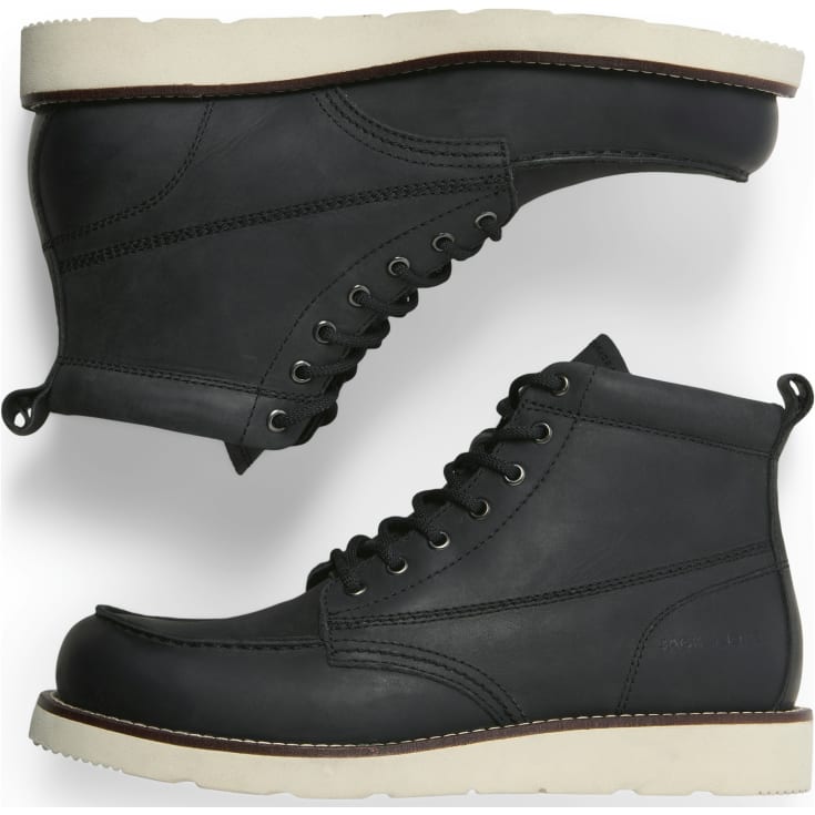 Jack & Jones JFWTORONTO læderstøvler, Black, 43