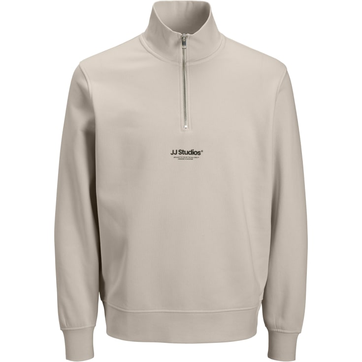 Jack & Jones JJESOHO half zip, Moonbeam, 2XL