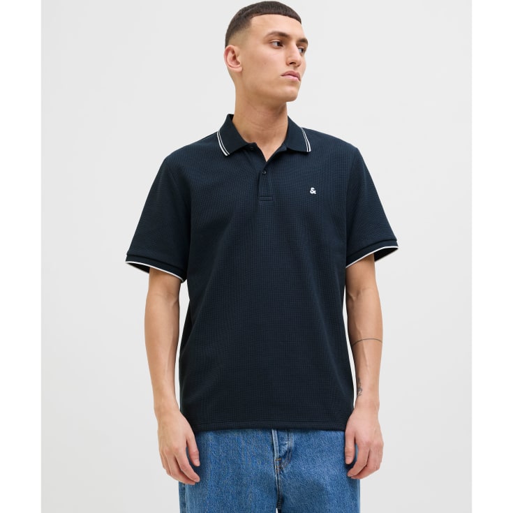 Jack & Jones JJEAUSTIN Polo T-shirt, Sky Captain, L