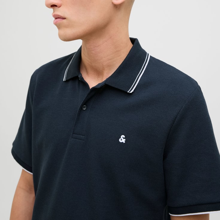 Jack & Jones JJEAUSTIN Polo T-shirt, Sky Captain, L