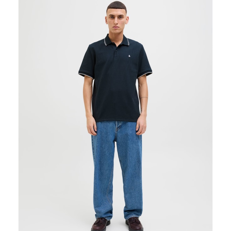Jack & Jones JJEAUSTIN Polo T-shirt, Sky Captain, L