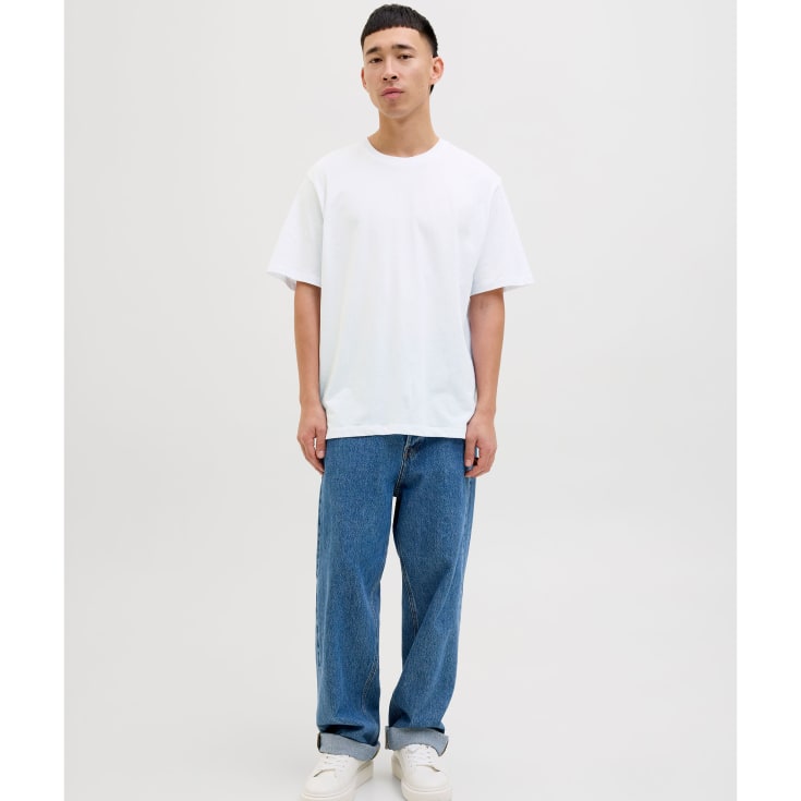 Jack & Jones JJHUGO 5-pak T-shirt, White/black, XL