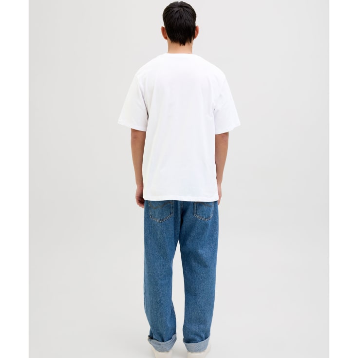 Jack & Jones JJHUGO 5-pak T-shirt, White/black, XL