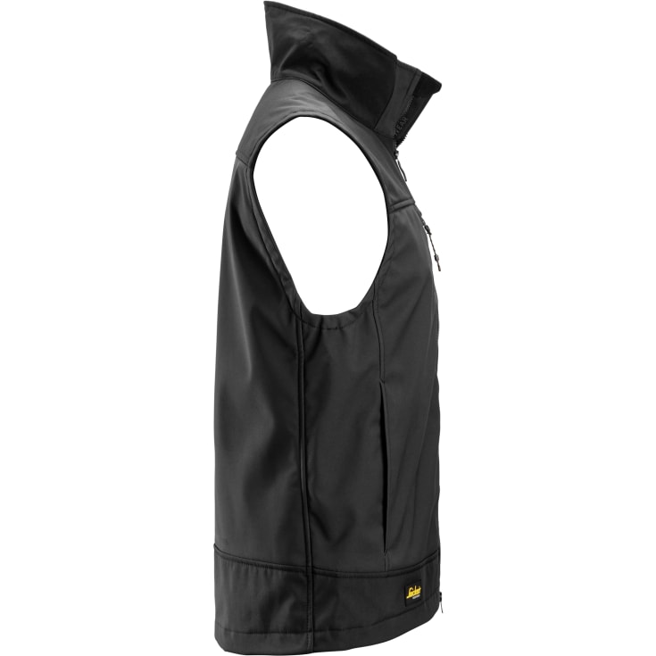 Snickers AllroundWork softshellvest 4506, Black/Black, 3XL