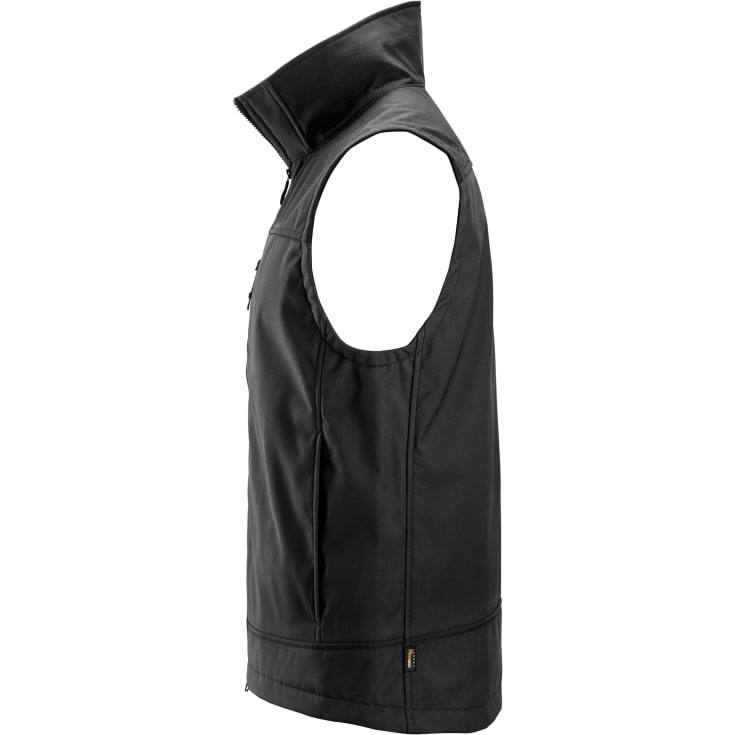 Snickers AllroundWork softshellvest 4506, Black/Black, 3XL