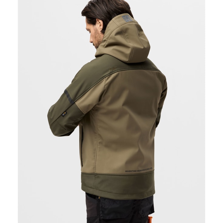 Snickers AllroundWork softshelljakke 1226, Khaki Green/Dark Khaki Green, 2XL