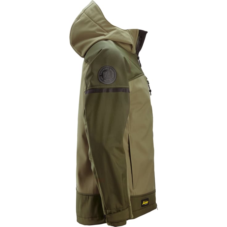 Snickers AllroundWork softshelljakke 1226, Khaki Green/Dark Khaki Green, 2XL
