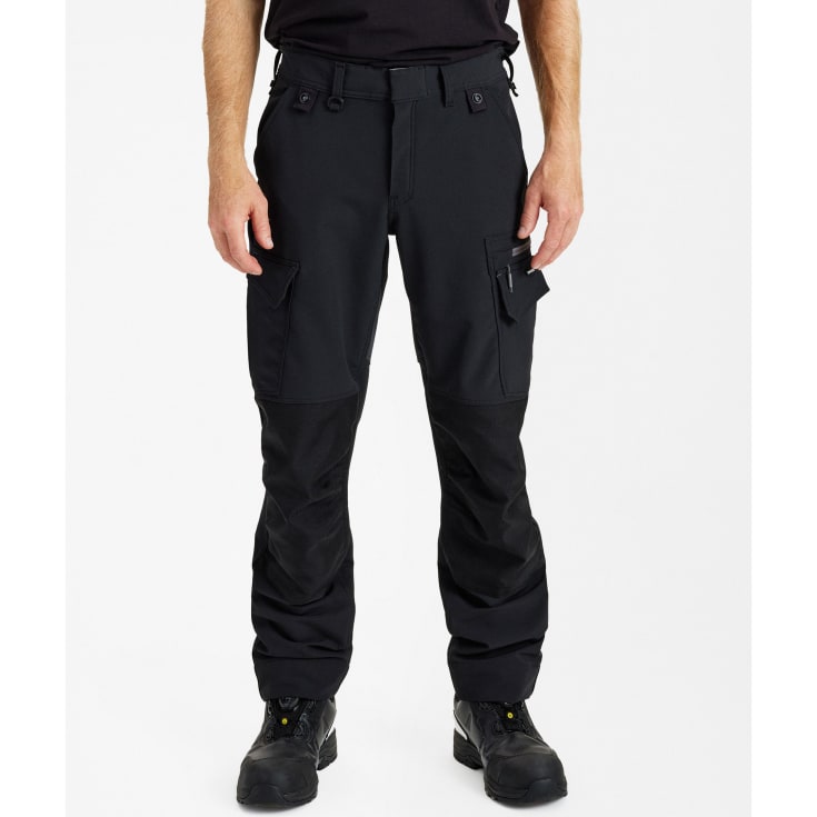Engel Entire arbejdsbukser full stretch, Black/Anthracite Grey, 104