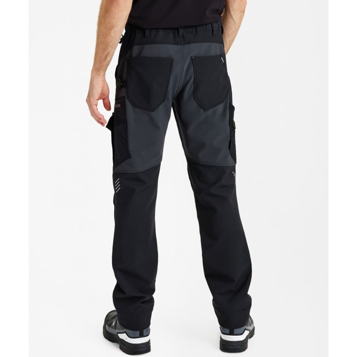 Engel Entire arbejdsbukser full stretch, Black/Anthracite Grey, 104