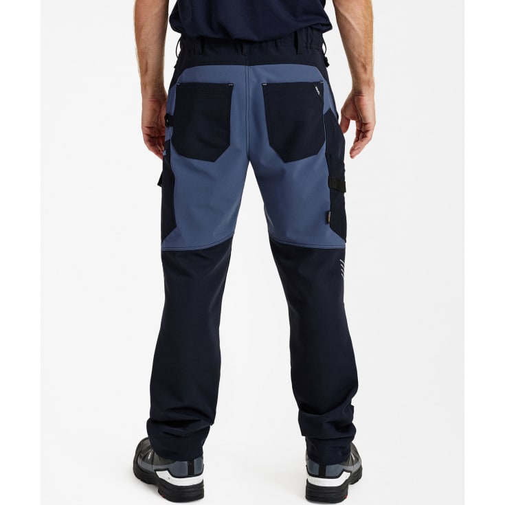 Engel Entire arbejdsbukser full stretch, Deep Blue/Dark Sea, 88