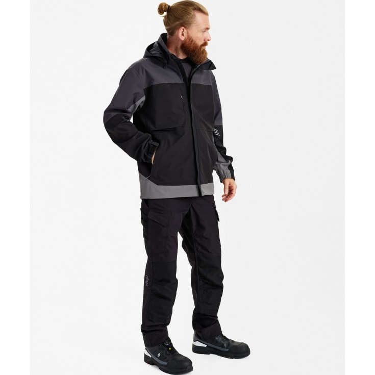 Engel Entire skaljakke, Black/Anthracite Grey, L