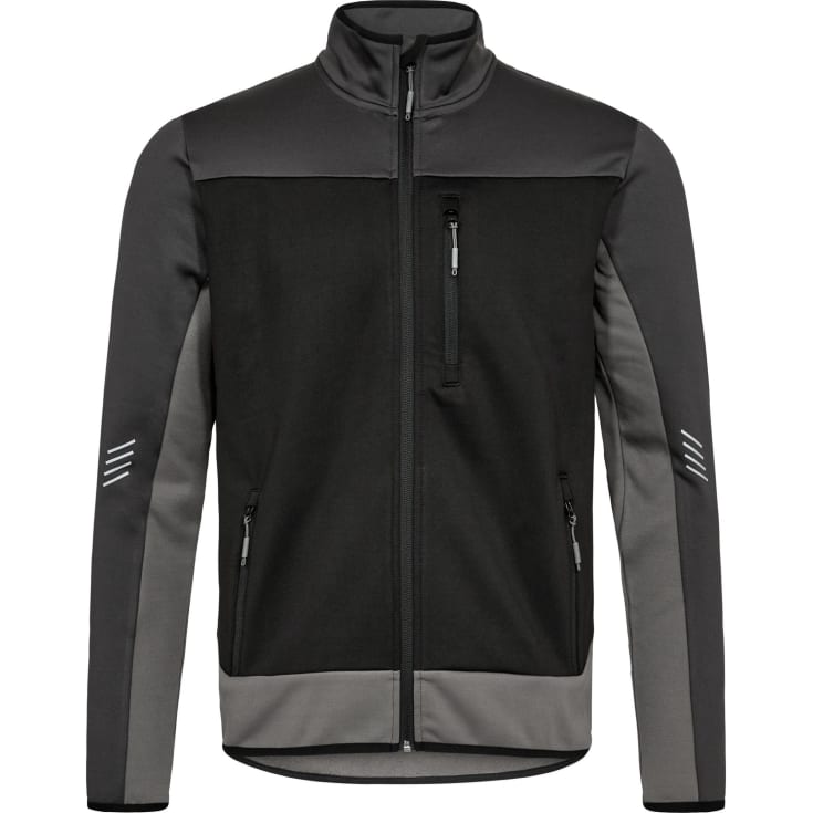 Engel Entire midlayer cardigan, Black/Anthracite Grey, M